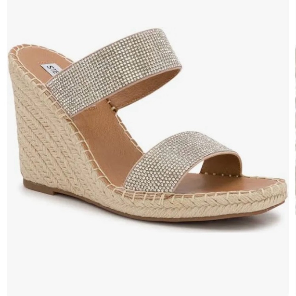 Steve Madden Women's Silver Wedge Sandals